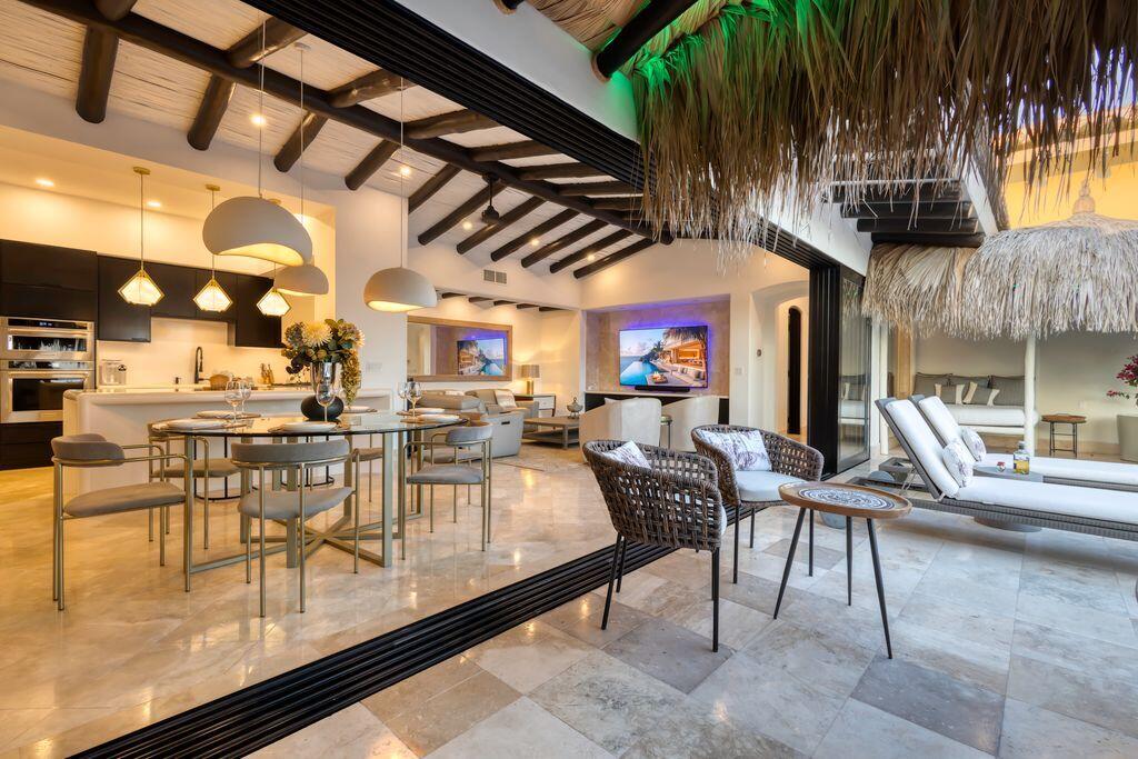 Palmilla Palmilla Estates Welcome to the epitome of opulence and functionality! This sprawling 5-bedroom, 6-bathroom estate nestled in the prestigious Palmilla Estates offers an unparalleled blend of elegance and efficiency.Bedrooms: Five spacious bedrooms designed for comfort and privacy, providing ample space for relaxation and rejuvenation.Bathrooms: Six beautifully appointed bathrooms, each exuding sophistication and convenience.Efficient Design: Meticulously crafted to embrace modern efficiency without compromising on luxury, ensuring sustainability and cost-effectiveness.3-Car Garage: A generous three-car garage providing secure parking and ample storage space for your vehicles and belongings. – 85 Las Entradas, San Jose Corridor, BS