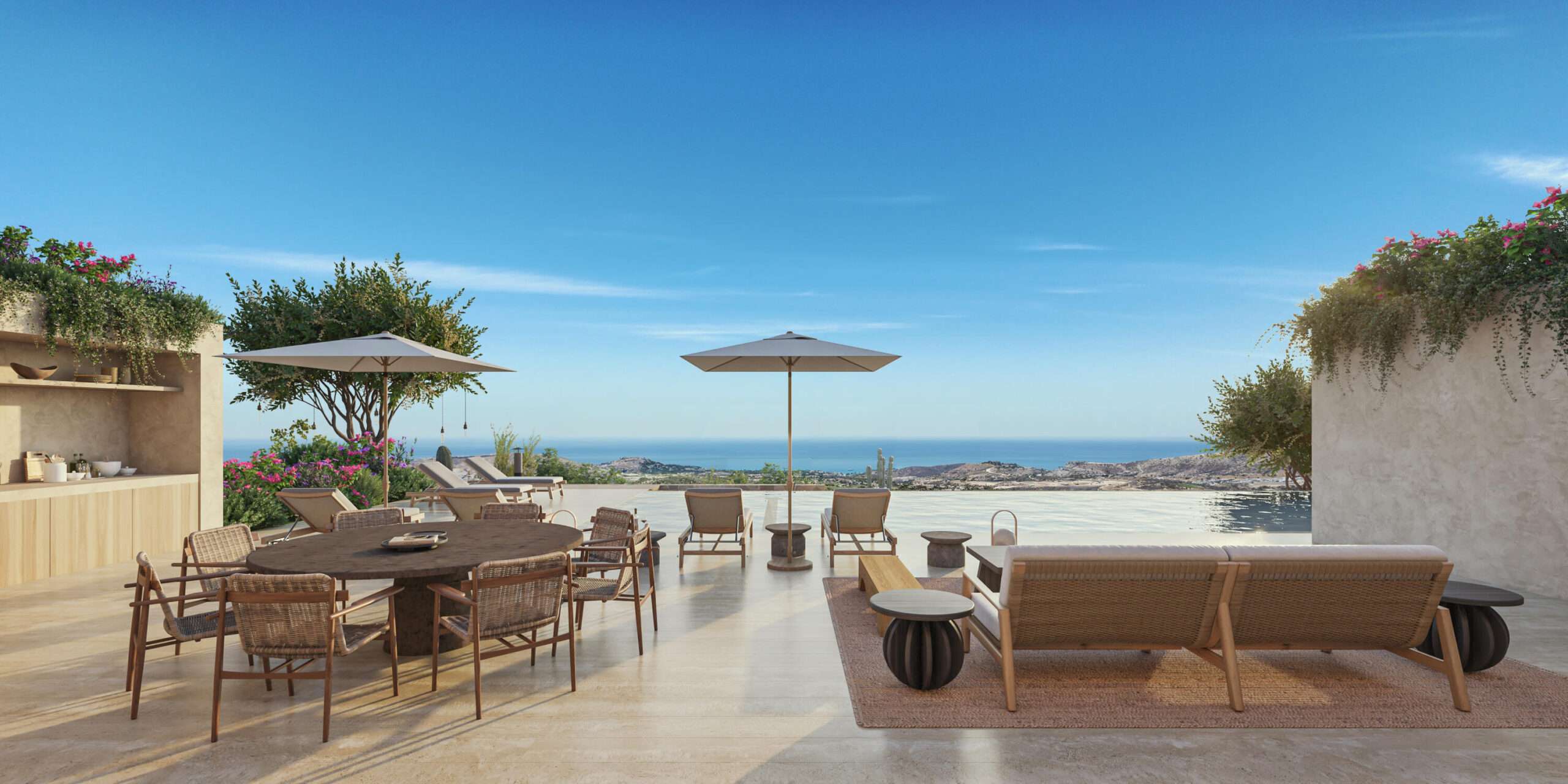 Palmilla Palmilla Estates Recently reimagined with a refined, modern sensibility, this 4-bedroom, 4.5-bath residence plus newly-built guest casita and offers an effortless blend of comfort and design. Framed by sweeping – Legado 7 Villas Del Mar, San Jose Corridor, San Jose Corridor, BS